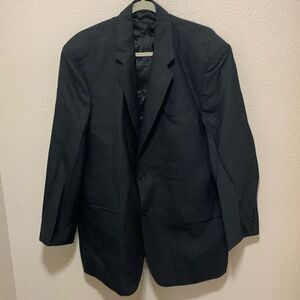 Angelos Men’s Pure Virgin Wool Suit Jacket Size 44R Black